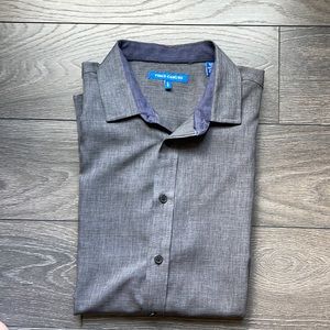 Vince Camuto Men’s Button Down Shirt in Charcoal Grey NWOT. Size L